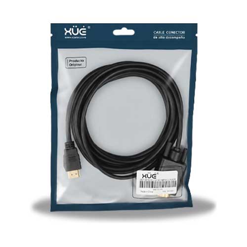 Cable HDMI A VGA 3.0mt 1920x1080P Negro CAB-HVG-1530 en Abastece.co