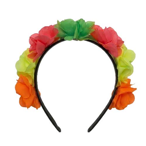 Balaca Con Flores Neon Por Unidad en Abastece.co