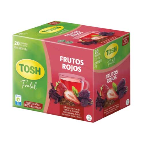 Infusion Tosh Frutos Rojos Caja X20 Sobres. en Abastece.co
