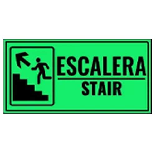 Señalización Escalera Suba La Izquierda 22x15 Fotoluminiscente en Abastece.co