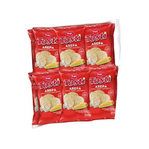 Tostiaerepas Yupi Paquete X12 Unidades 28 Gr. en Abastece.co