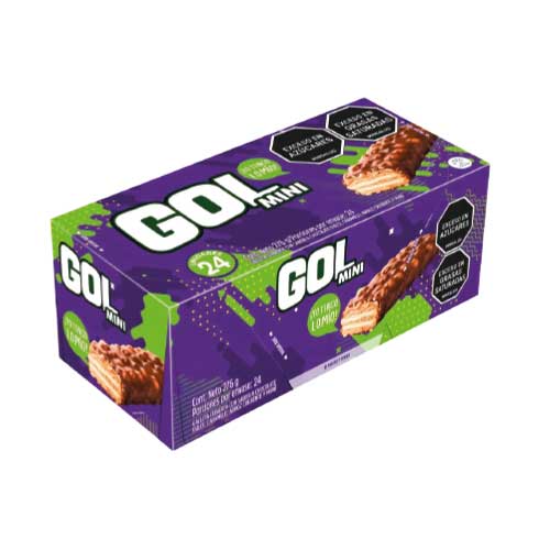 Chocolatina Mini Gol Paquete X24 Unidades. en Abastece.co