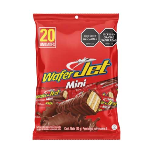 Galleta Mini Wafer Jet 120 Gr. Paquete X20 Unidades en Abastece.co