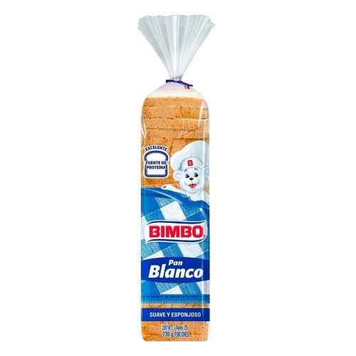 Pan Tajado Bimbo Blanco Suave Esponjoso De 730gr en Abastece.co