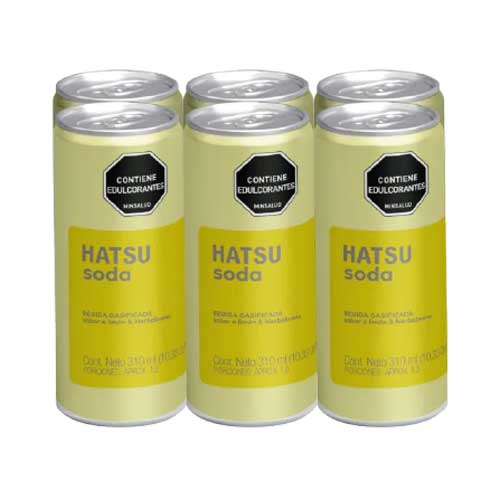 Soda Hatsu Limon Hierbabuena Lata 310 Ml X6u. en Abastece.co
