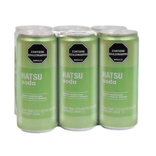 Soda Hatsu Sandia Albahaca Lata 310 Ml X6u. en Abastece.co