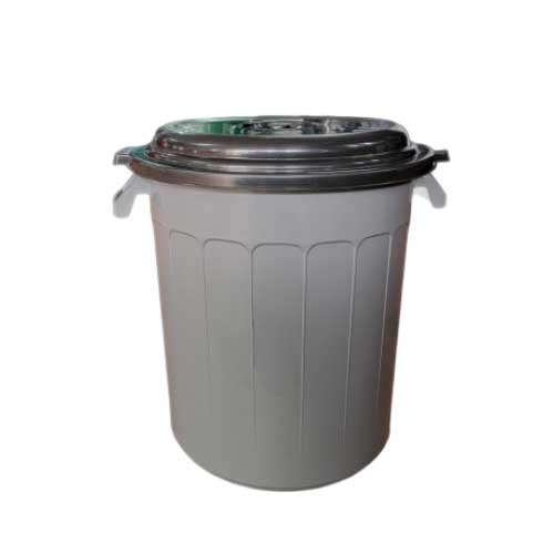 Caneca Tipo Tanque Plastica 20 Lt Gris Con Tapa en Abastece.co