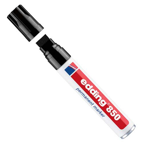 Marcador Permanente Recargable Edding  Ref 850 Negro en Abastece.co