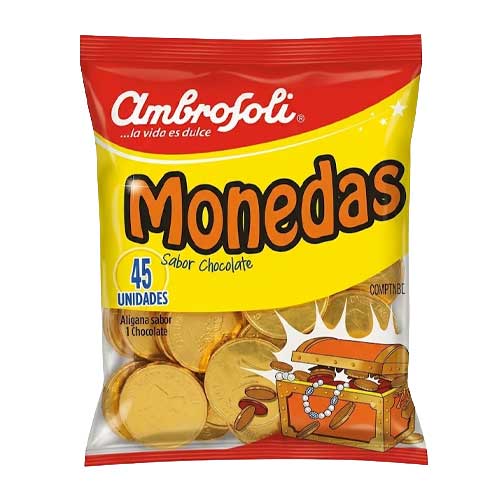Monedas De Chocolate X45 Und en Abastece.co