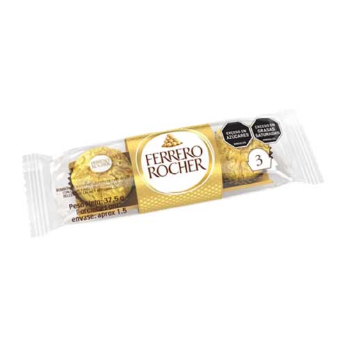Chocolate Ferrero Rocher Estuche X 3 Und en Abastece.co