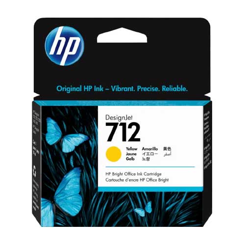Cartucho De Tinta Hewlett Packard 712 Yellow 3ED69A en Abastece.co
