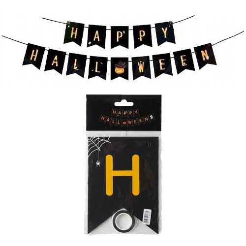 Guirnalda Doble Punta Happy Halloween Ref DD324 en Abastece.co