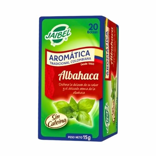 Aromatica Jaibel Tradicional Albahaca Caja Por 20 Sobres