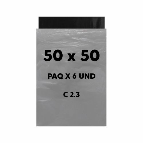 Bolsa Basura 50 x 50 NEGRA Paq.x6u. C2.3