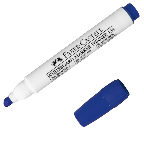 Marcador Seco borrable faber-castell azul ref:154-z