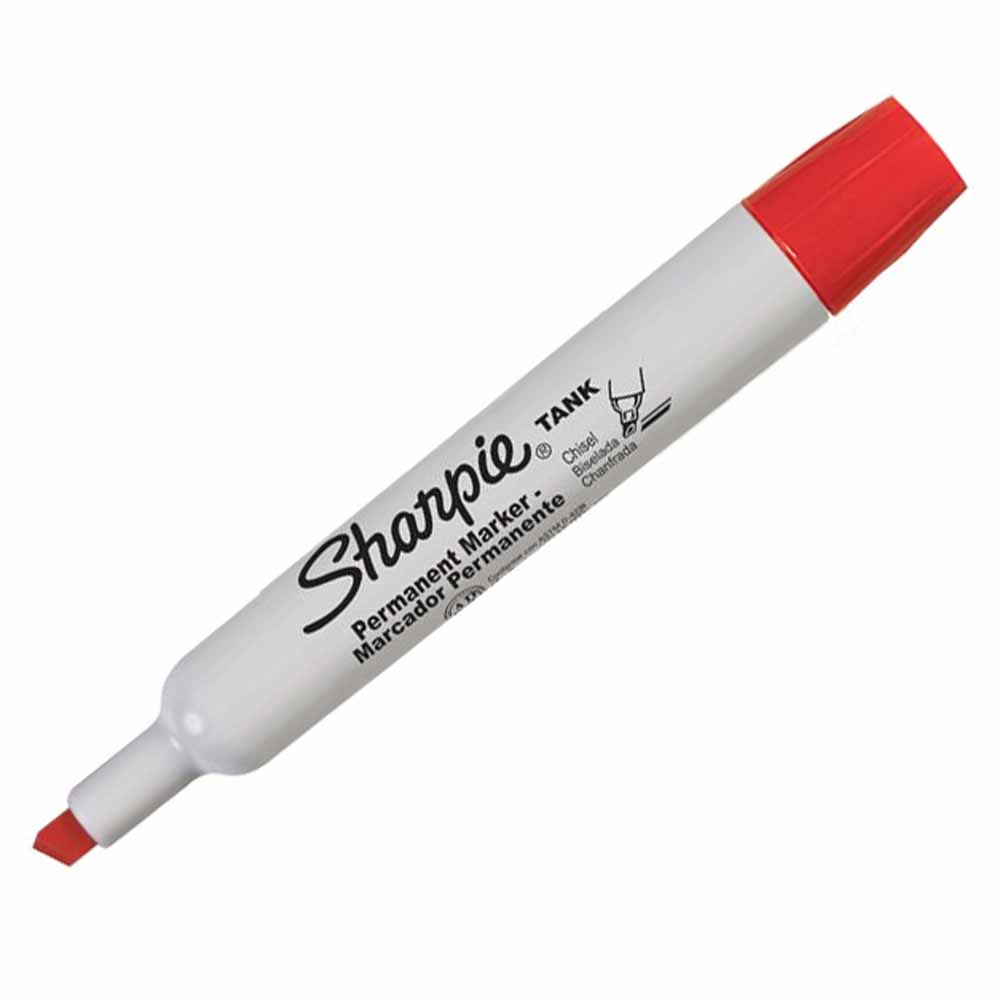 Marcador Sharpie Tank Permanente Rojo