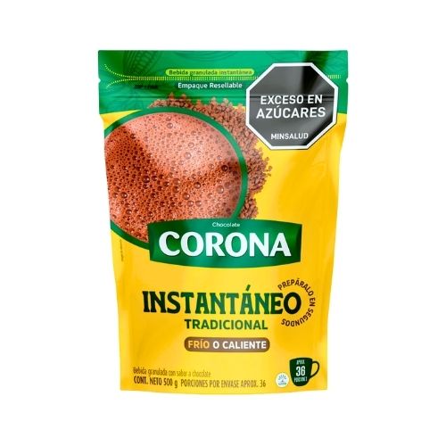 Chocolate Instantaneo Corona Con Azucar 500 g