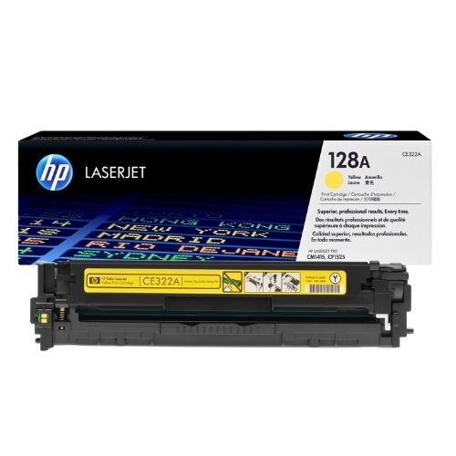 toner hewlett packard ce 322a amarillo no 128a