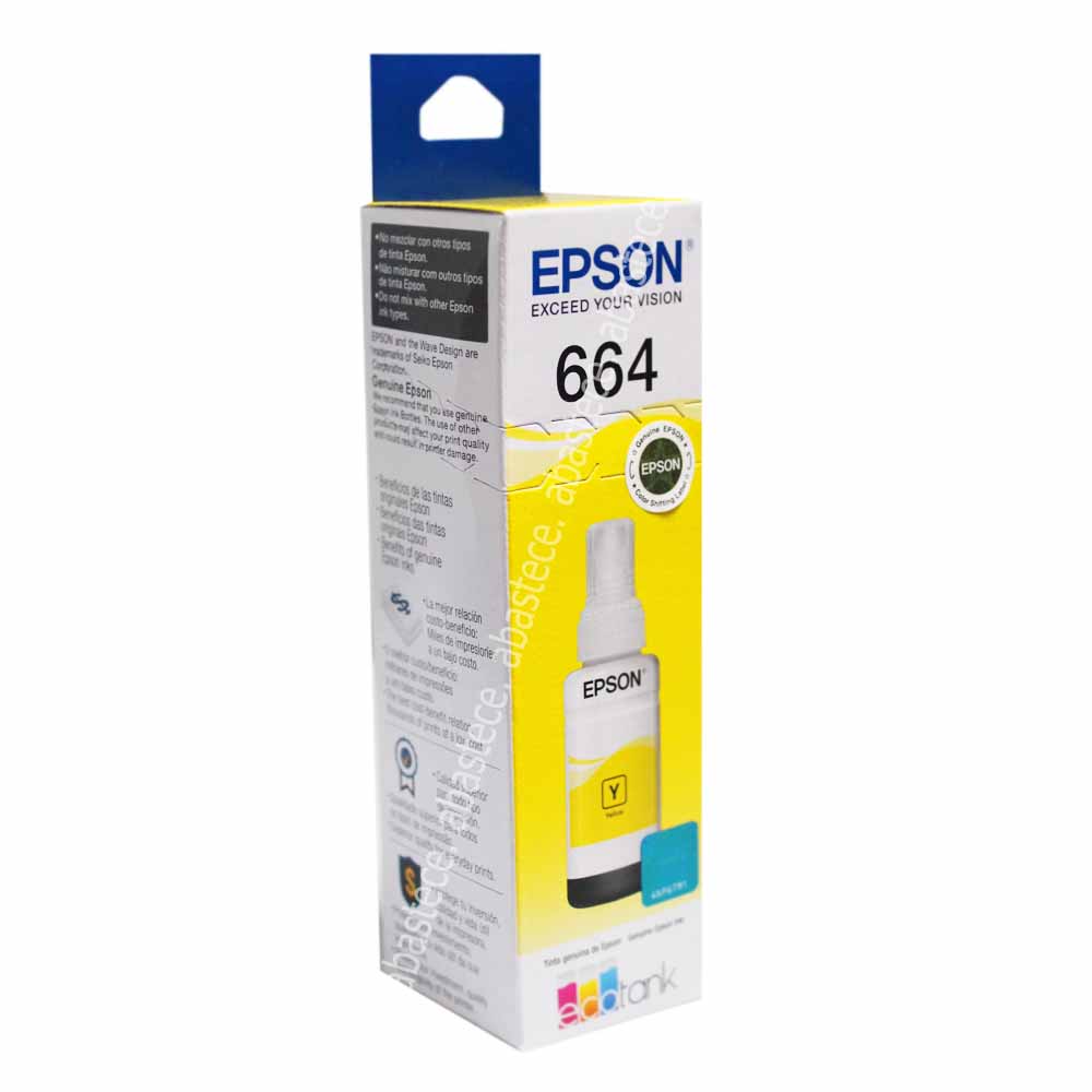 Tinta Botella Epson T664420 Yellow L200