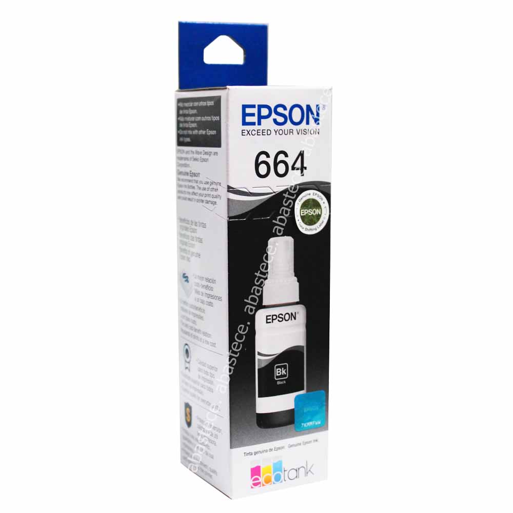 Tinta Botella Epson T664120 Negra L- 200-/210/355/350