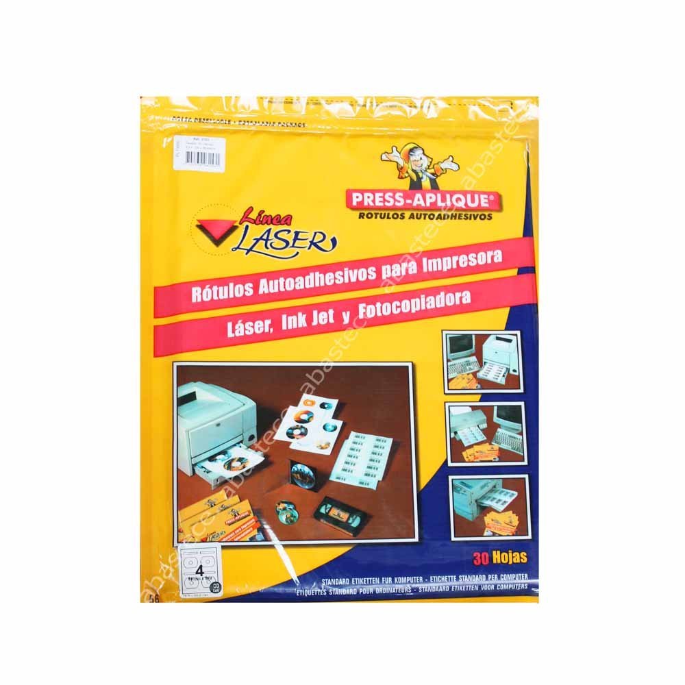 Press Aplique 76 X 59 Carpeta Laser X 120u  Ref: 3153