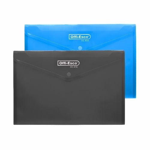 Carpeta (Sobre) Oficio Horizontal Translucida Colores Con Broche