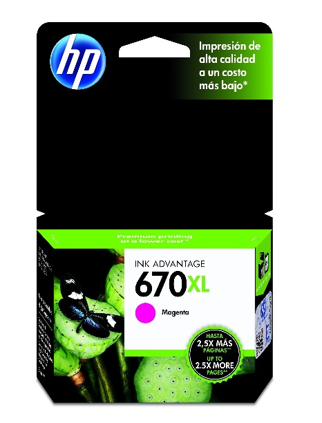 toner hewlett packard cz119al magenta no 670xl