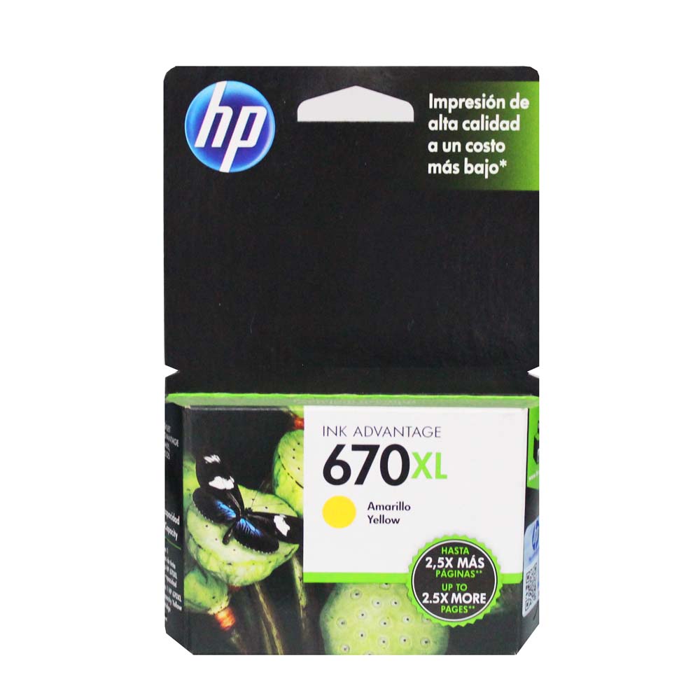 toner hewlett packard cz120al yellow no 670xl