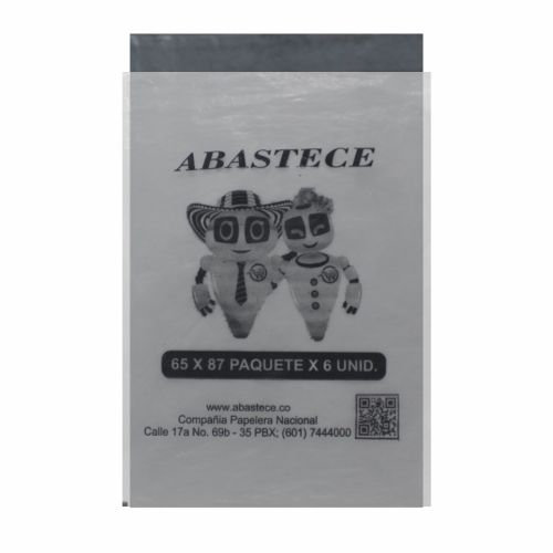 bolsa basura 65 x 87 jumbo gris Paq.x6u. c.2.3