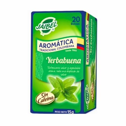 Aromatica Jaibel Tradicional Yerbabuena Caja X 20 Sobres