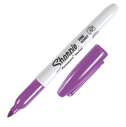 Marcador Sharpie Permanente Punta Fina Morado