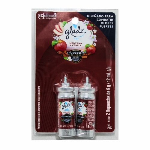 Ambientador Glade Toque Repuesto x 2u. Manzana Canela