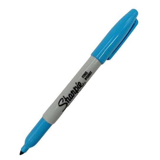 Marcador Sharpie Permanente Punta Fina Turquesa