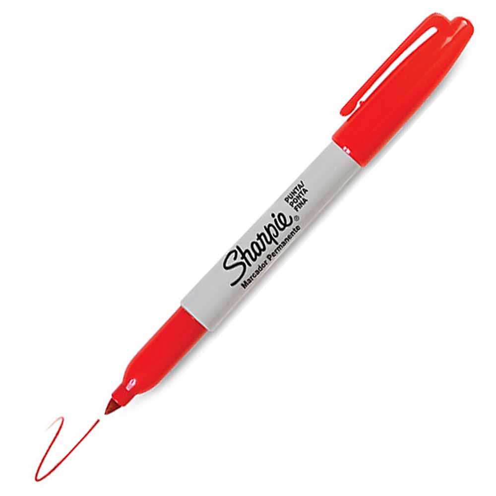 Marcador Sharpie Permanente Punta Fina Rojo