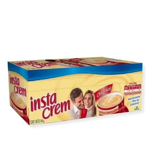 Crema No Lactea Instacrem Original Caja X 36 Sobres 4gr.