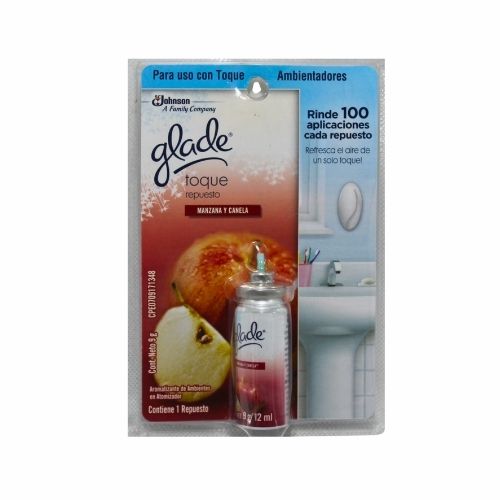 Ambientador Glade Toque Repuesto Manzana Canela 9gr.