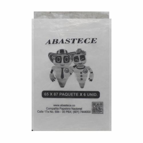 Bolsa Basura Blanca 65 x 87 Jumbo C2.3 Paq.x6u.