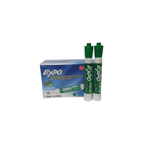 marcador seco borrable expo verde
