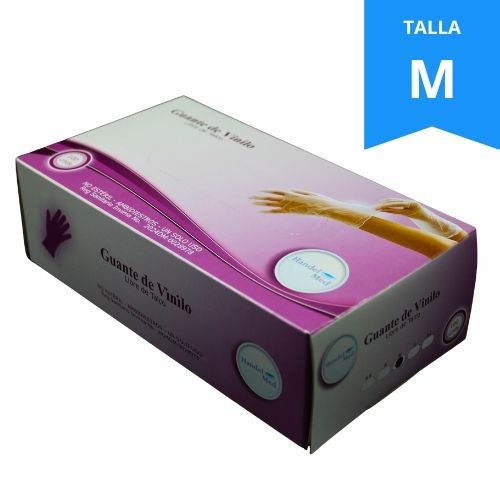 Guante Vinilo no Esteriles Transparentes Talla M Caja 100 u