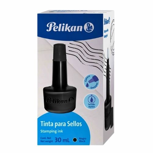 Tinta Para Sellos Negra Pelikan 30 Cc
