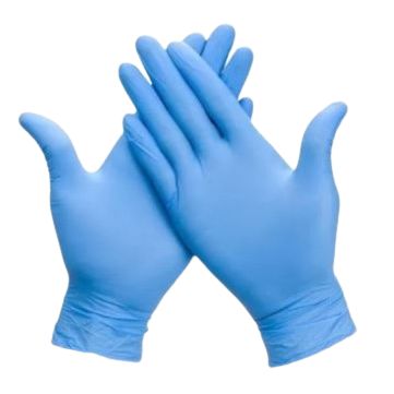 Guante Nitrilo Azul No Esteril Sin Talco Talla M Caja x 100u.