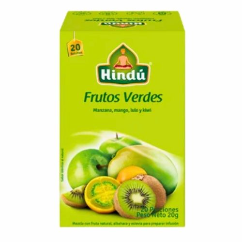 Infusion Hindu Frutal Frutos Verdes Cajax20 Sobres