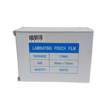 bolsillo laminacion para tarjeta x100 tamaño: 8x11 calibre 7       7