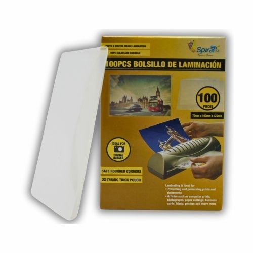 Bolsillo Laminacion Para Cedula Paq.x100u.  C.7 Tamaño: Alto 7cms X Ancho 10 Cms