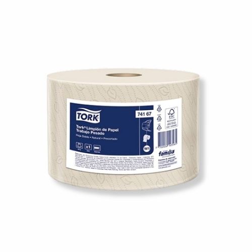 Limpion Industrial Familia Trabajo Pesado Rollo 400m Natural H.Doble 74167