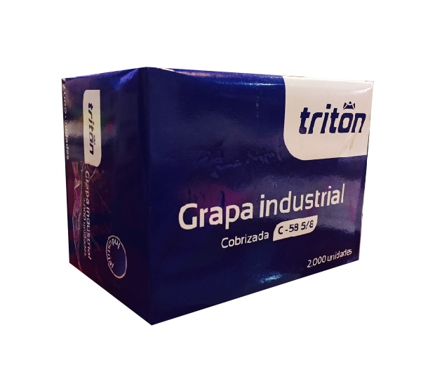 gancho cosedora industrial 5/8 c-58 triton x 2.000 grapa