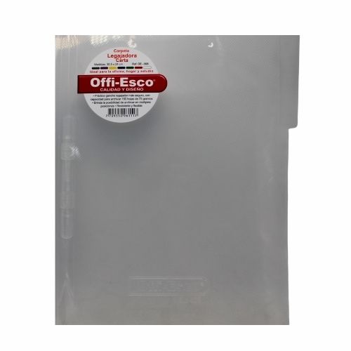 folder plastico carta gancho transparente