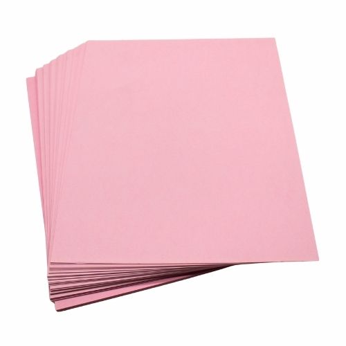Cartulina Para Legajar Rosada Carta Paquete Por 100 U
