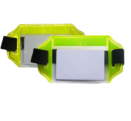 Brazalete Reflectivo Horizontal Paquete X5u. Amarillo Flourecente