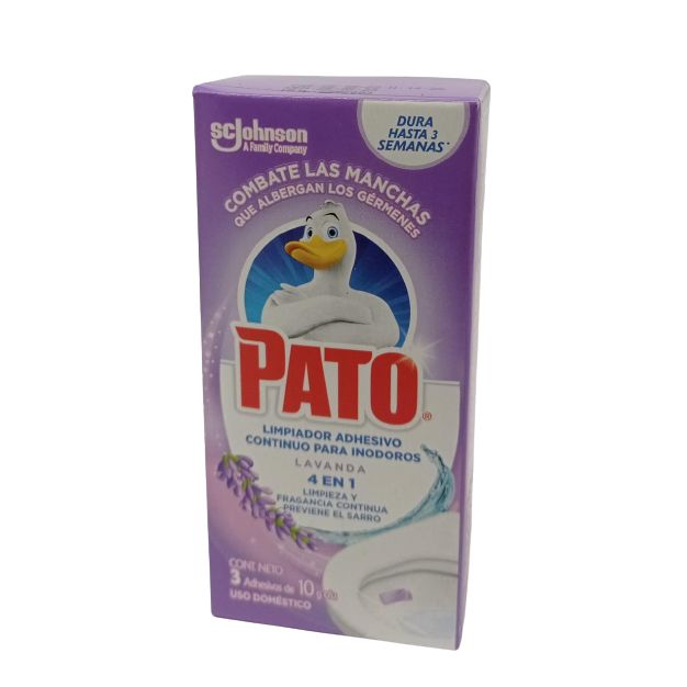 Pato Tanque Limpiador para Inodoros Adhesivo 10gr. Lavanda